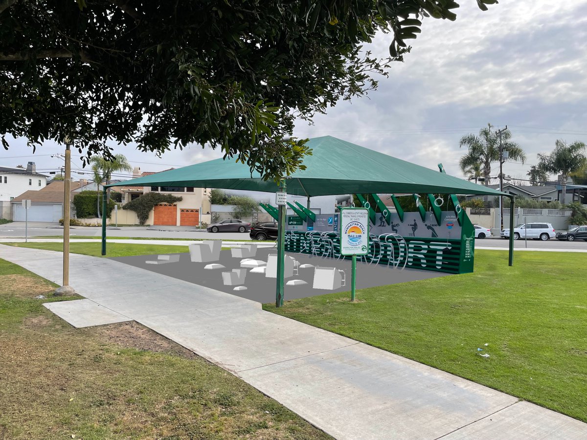 WE WANT TO HEAR FROM YOU! 🗣️ Please join us tonight, 3/30 at the Polliwog Park fitness area located at 1601 Manhattan Beach Blvd. and give us your feedback on the new design! Learn more about the proposed National Fitness Court equipment at 6pm. bit.ly/3uJtFSz