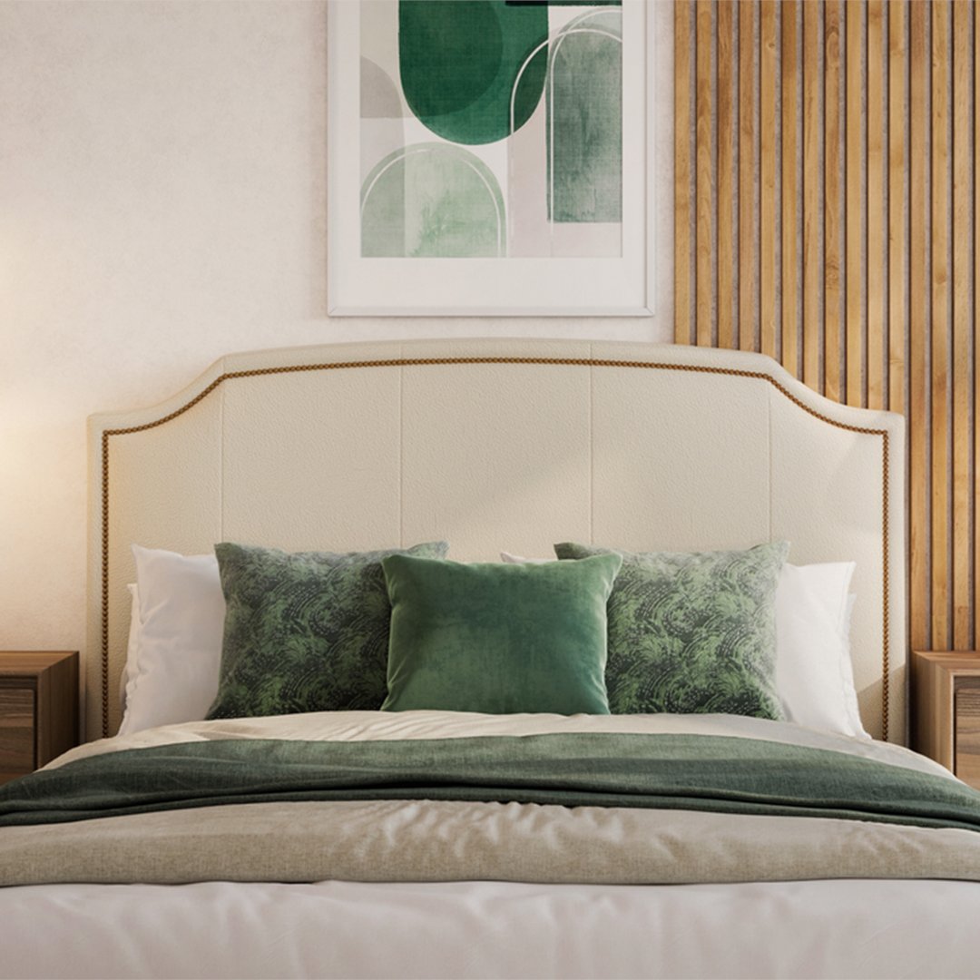 It's all in the details. 

The Arbor bed comes with optional nailheads in brass, pewter, 
or two-tone for a touch of classic charm. 

Design the Arbor from top to bottom in a 360 degree view: bit.ly/3i0usZu