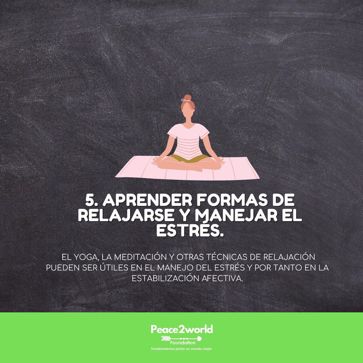 Peace2world_org's tweet photo. Puede ocasionar cambios inusuales, a menudo extremos y fluctuantes en el estado de ánimo, el nivel de energía y de actividad, y la concentración.
Aquí te dejamos unos pequeños consejos para convivir con este transtorno👆🏽
#peace2worldfoundation #P2WF #elsalvador #sv #jovenes https://t.co/3bfKTdseyE