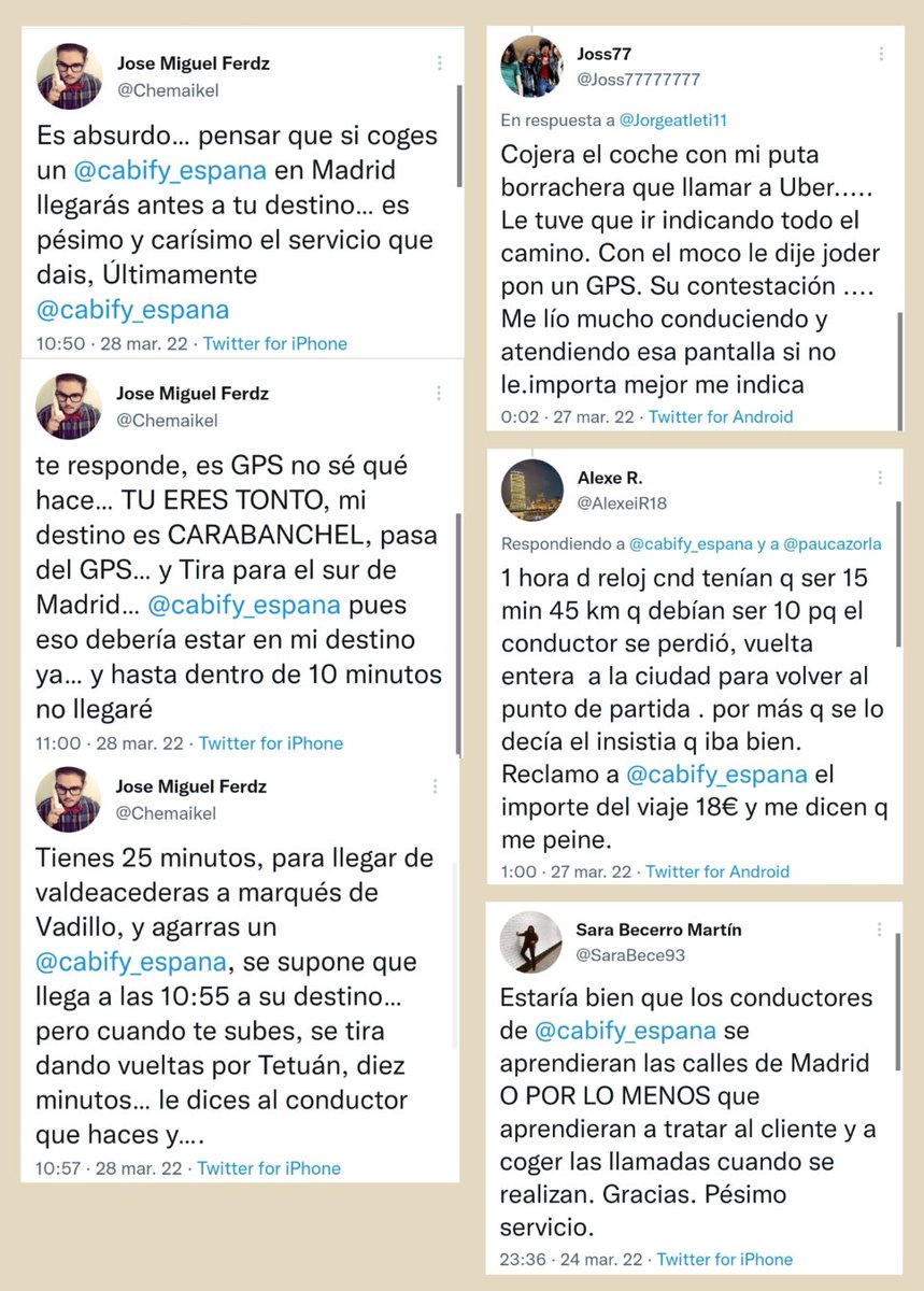 defensadeltaxi's tweet photo. 1.262 OTRO MÁS, DE CONDUCTORES @consumogob @fiscal_es @DefensorPuebloE @facua @consumorg @CECUMadrid @ADICAE @consumidores

ALTO RIESGO para la #SeguridadVial

#SinSentido de la ORIENTACIÓN

     #FaltaDeProfesionalidad

#QuejasVTC #EstafaCabifyUber #Uber #Cabify #Bolt https://t.co/9ckwQMK3fp