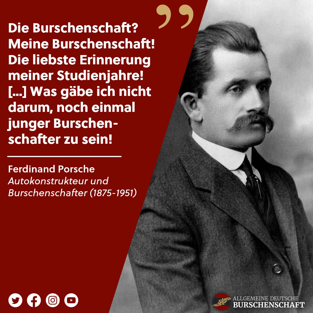 ADBurschen's tweet photo. #porsche #burschenschaft #adburschenschaft #automobil #auto #deutschland #stuttgart #wien #ferdinandporsche #studentenverbindung #fraternity https://t.co/HaccfqcWor