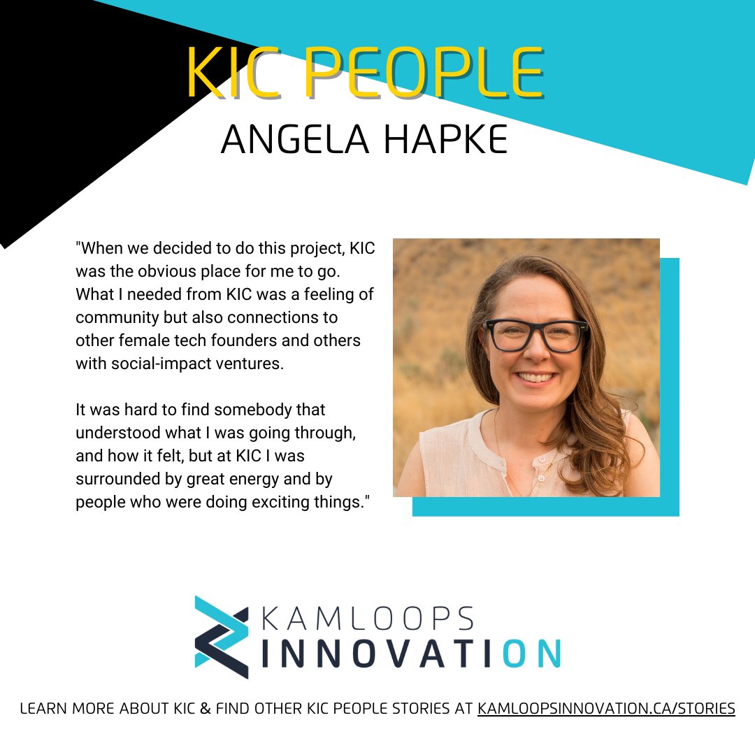 #kicpeople Feature Friday happens on Wednesday this week! Great timing to share Angela's KIC story about starting Clinnect, given Laurie, a Jr software developer for Clinnect, will be highlighting her journey from marketing to tech at 10@10 tomorrow 😃

Link to the stories page👇