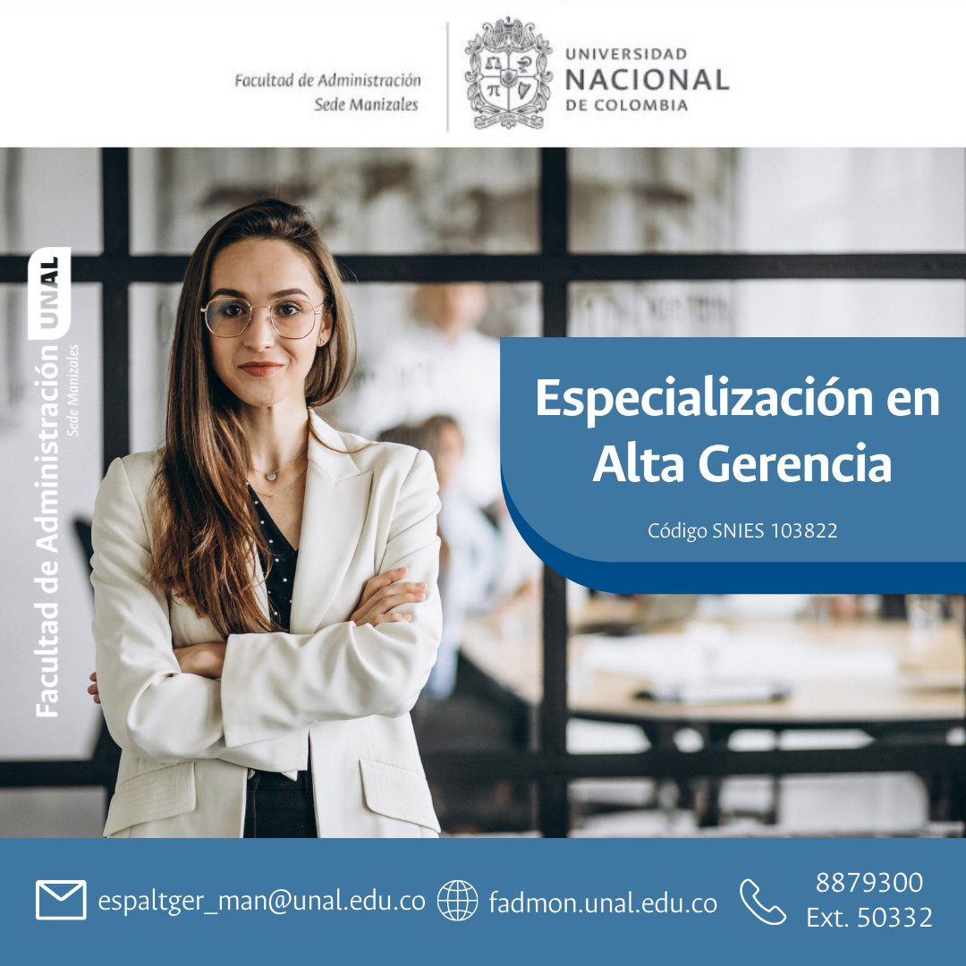 fadmonUN's tweet photo. Adquiere conceptos y herramientas necesarias para desempeñar el papel de la gerencia, dando respuesta a los retos contemporáneos en función de mejorar la
capacidad de las organizaciones, dentro de un entorno
competitivo y dinámico.

Conoce más en los contactos del pie de foto. https://t.co/uWXEc1sE2R