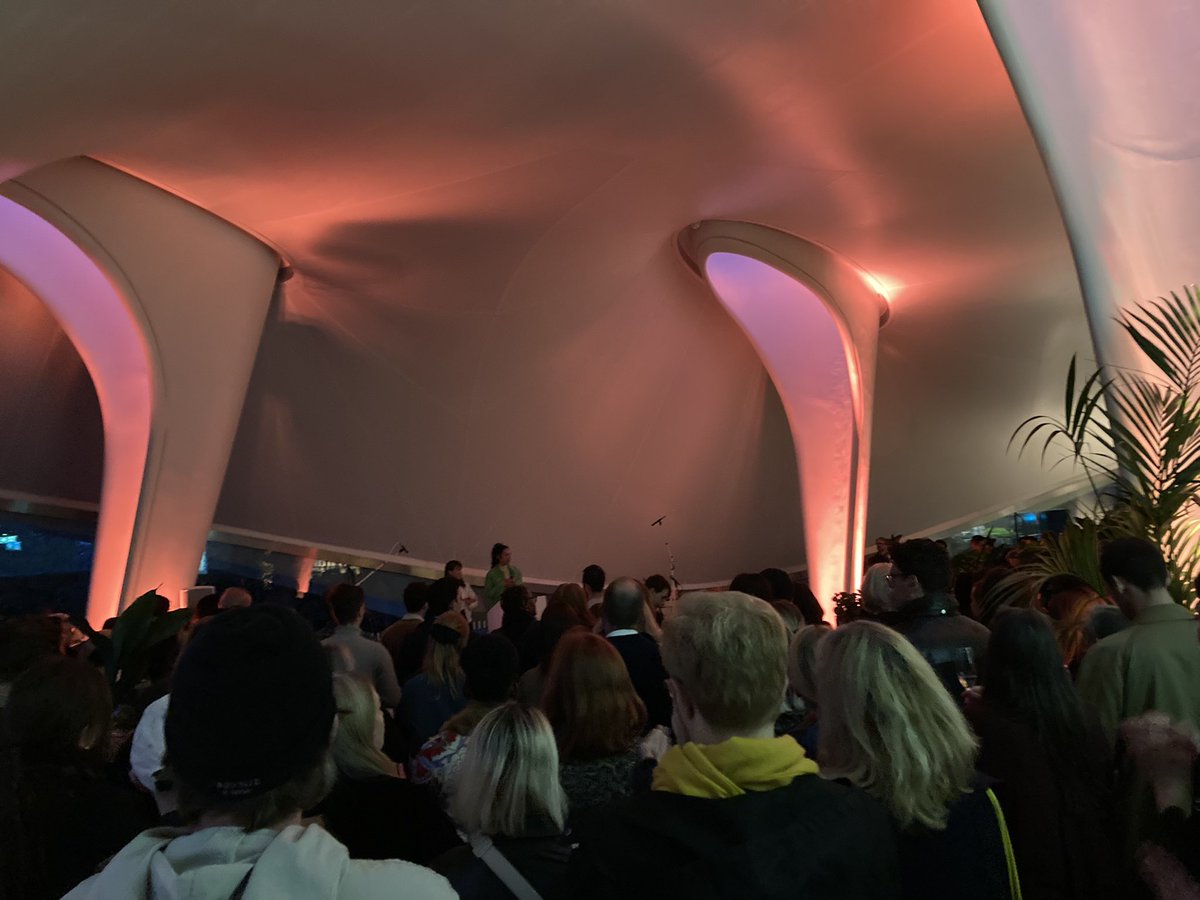 SkinsHun's tweet photo. Congratulations @SerpentineUK for amassing a great moment of connectivity tonight. Radio Ballads presents four bodies of work created through collaboration with social workers, carers, organisers and residents which explore stories of labour ft #soniaboyce https://t.co/hI0WI6GyvH