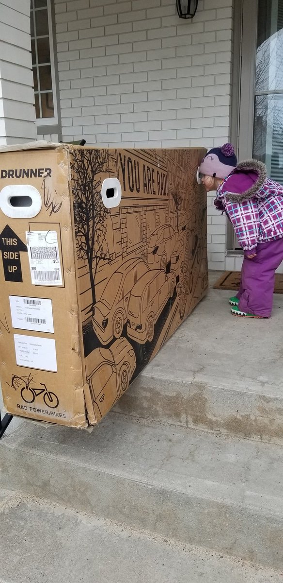 nickycameron79's tweet photo. It's here! The start of our family e-cargo bike adventure! #ottbike #radrunner #carfree https://t.co/JHZY1J6Hjv