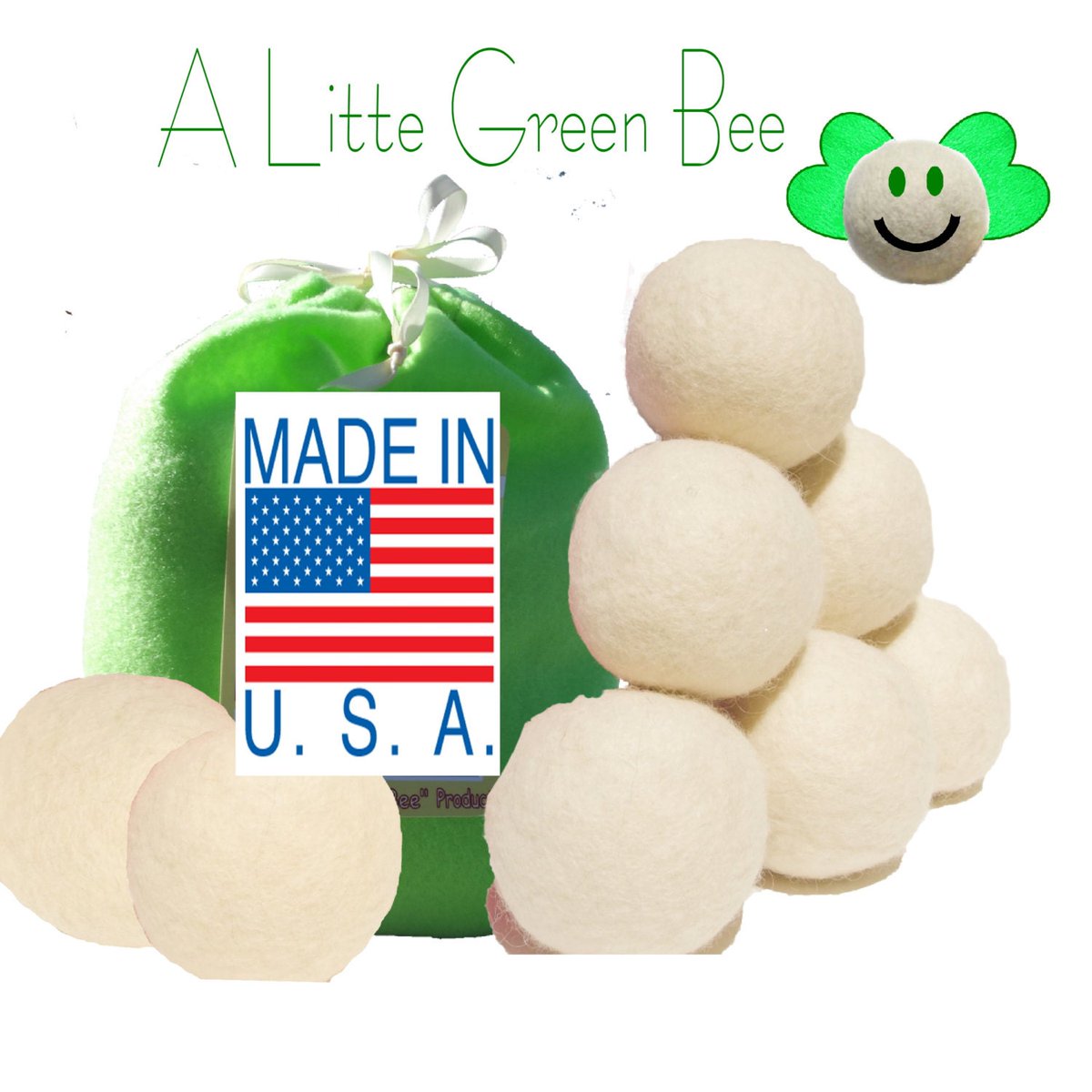 DryerBeez's tweet photo. Wool Dryer Balls Large Natural Unscented Gift Set of 8 with FREE felt bag for Green Living- Premiun USA 100% wool fleece needle-felted https://t.co/W6gK2UPHva #Etsy #ALittleGreenBeeShop #WoolBalls https://t.co/FDY9LOeKlN