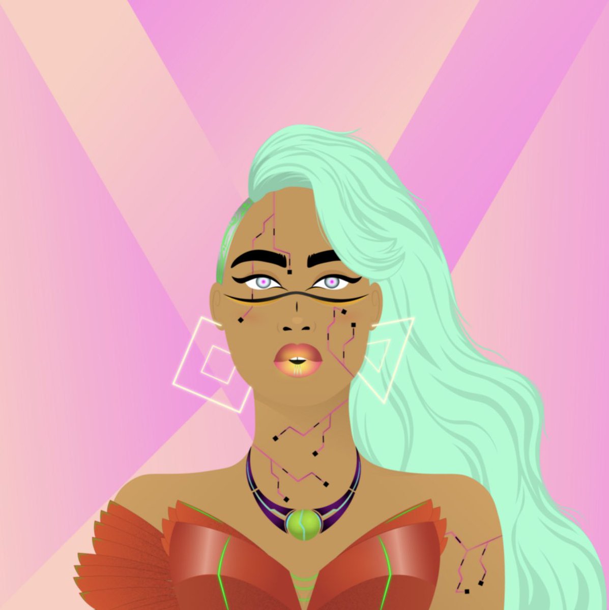 PiliYarusi's tweet photo. I am so in love. 🌈 

WoWG me and WoW me… 

Are we doing a #wowgfollowwowg because I’m all fancy and want some friends!!! #WoWG @worldofwomennft @YKarkai - so beautiful I squealed! https://t.co/nCLpXQtC04