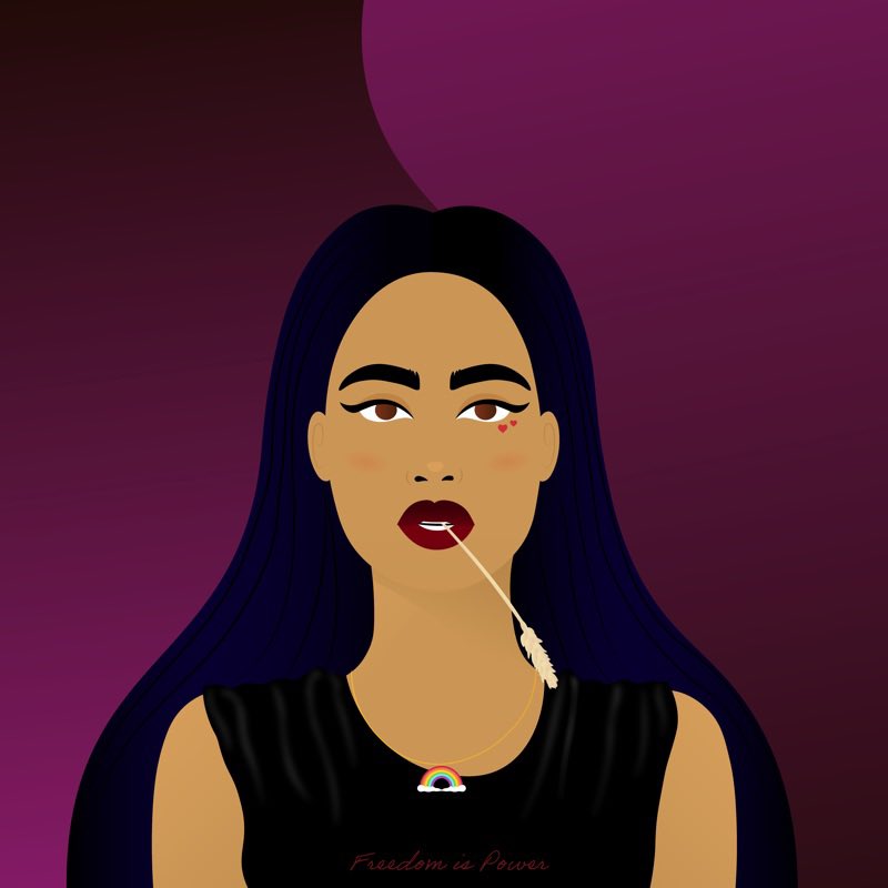 PiliYarusi's tweet photo. I am so in love. 🌈 

WoWG me and WoW me… 

Are we doing a #wowgfollowwowg because I’m all fancy and want some friends!!! #WoWG @worldofwomennft @YKarkai - so beautiful I squealed! https://t.co/nCLpXQtC04