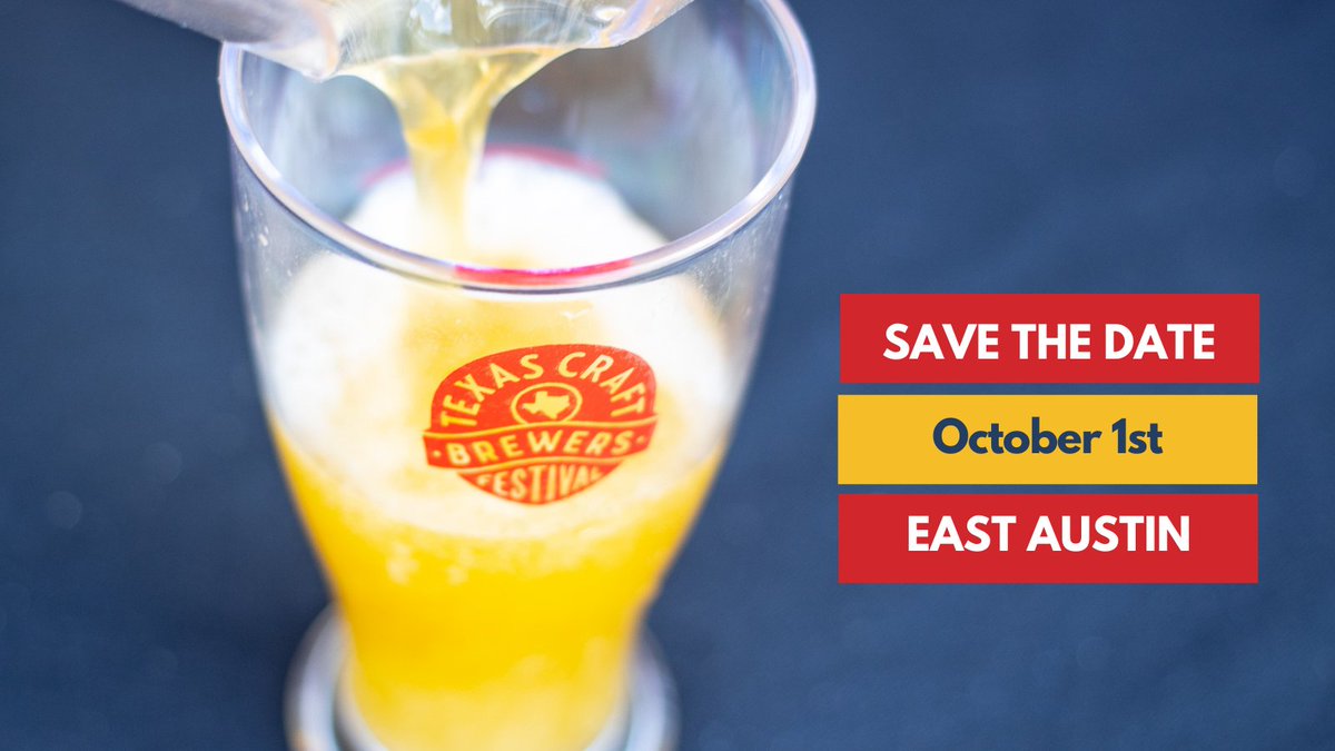 Mark your calendars for Oct. 1st! 🗓

The state’s largest beer festival featuring exclusively small and independent Texas 🍻 is returning to East Austin. Look out for our brewery lineup and more details when tickets go on sale this Summer.

See y’all in the Fall!
#TXbrewfest