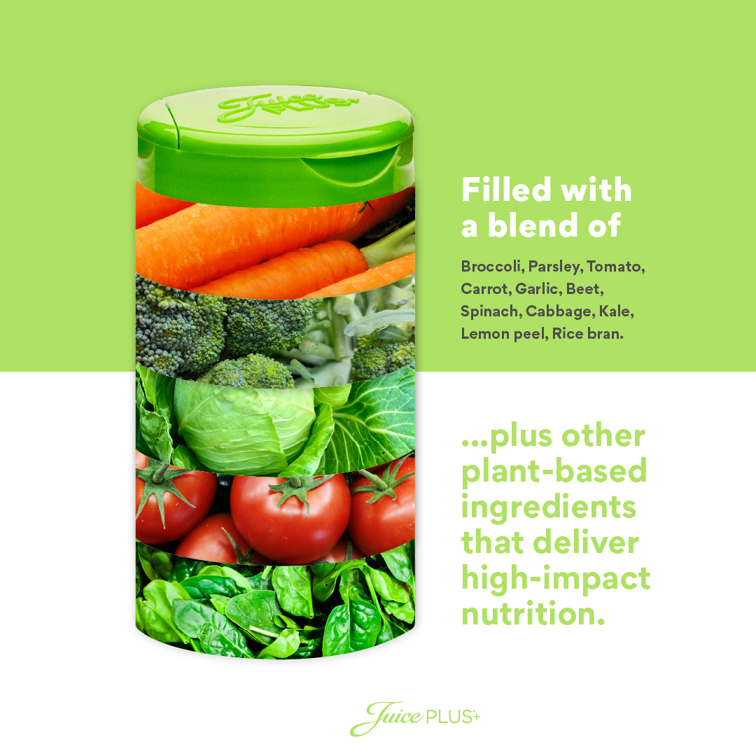juiceplus's tweet photo. #DYK our blends include a variety of other important plant-based nutrients? We call this the "plus" in #JuicePlus+. 😉 This includes nutrients like mixed carotenoids such as beta-carotene, which the body converts into Vitamin A, and lutein, which supports healthy vision, &amp; more! https://t.co/v5OkmgZadP