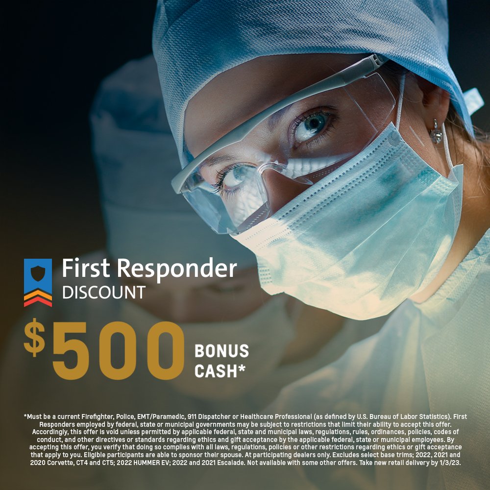 MonumentChevy's tweet image. #MonumentChevy would like to give thanks to our #FirstResponders, for your commitment to health and safety everyday! 😁 #firstresponderdiscount
