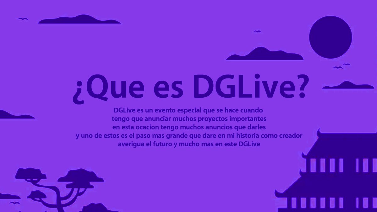 domgamermc's tweet photo. Mañana. Únete a el próximo #DGLIVE.
por twitch a las 8 p.m. CT. https://t.co/7rTTQX5zpw