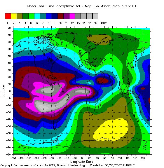 Global Optimum NVIS Frequency Map Based Upon Hourly Ionosphere Soundings via https://t.co/6WcAAthKdo #hamradio https://t.co/O2JeIzJTSZ