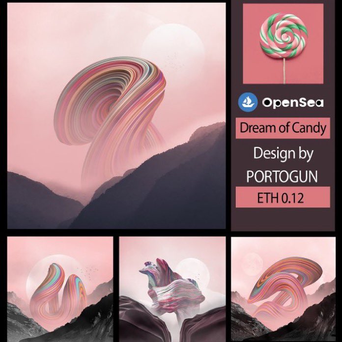 Miss_Esthetic's tweet photo. @Dario_Desiena What about one of the first works of this young artist @portogun #NFT #dreamofcandy ? https://t.co/eUJyDs7pOg