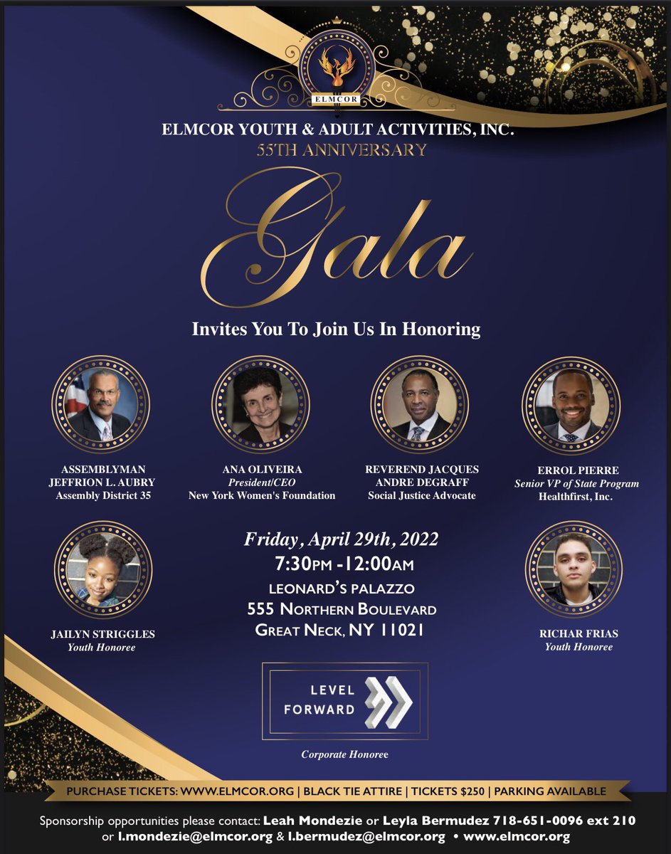 On April 29th #Elmcor celebrates its long awaited in person Gala event. You don’t want to miss this spectacular event of good friends, networking and fundraising #Gala #Elmcor55 #Fundraiser #Nonprofit #ElmcorGala