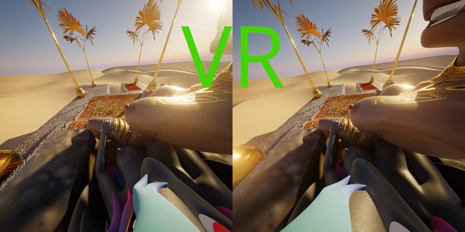 4K VR version of PaintHeart X Aisha Throne POV
Recomended settings for VR player: VR180, SBS, FishEye