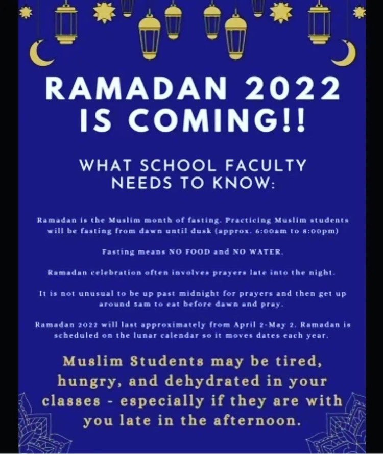 As the season of Ramadan approaches, April 2, 2022 to May 2, 2022, please remember…