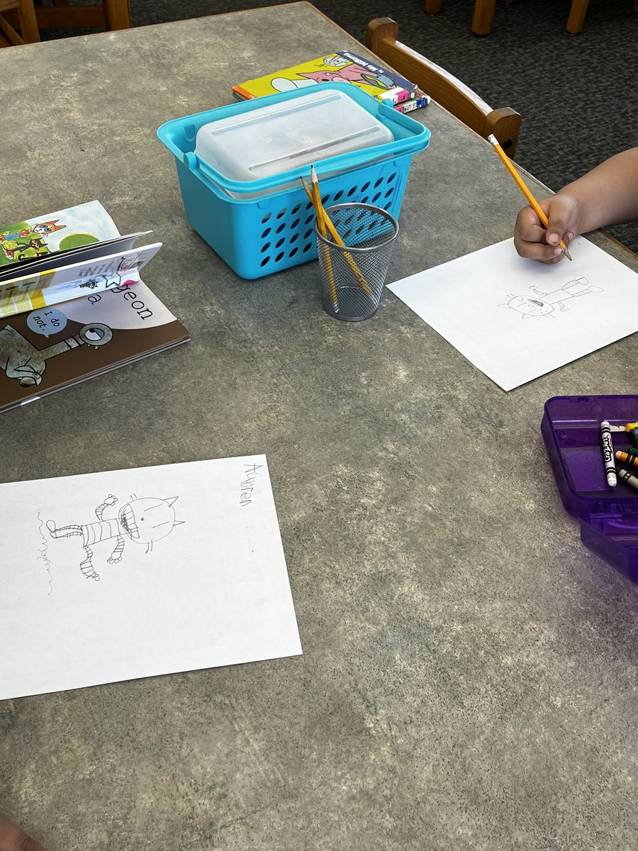 LoveTeach_Smile's tweet photo. Today students followed along as Dav Pilkey showed them step by step how to draw Dog Man and Petey. Thank you to @TeachingBooks for providing great videos like these. They are perfect to pair with the @Scholastic activities for “Reading Gives You Superpowers Week.” #ReadPilkey https://t.co/ZcfN7Y3hFh