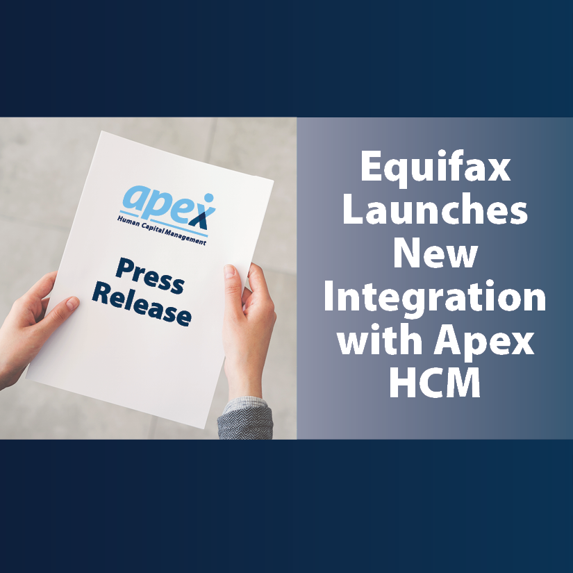 Just announced : Equifax Launches New Integration with Apex HCM
hubs.la/Q0174z820