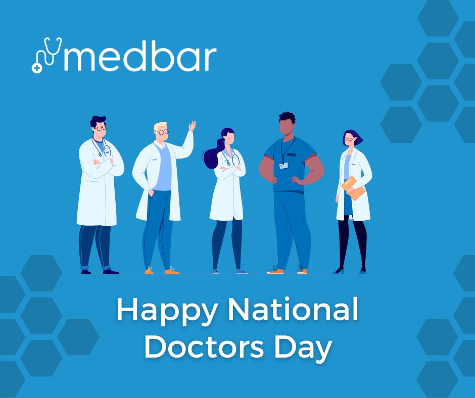 Happy #nationaldoctorsday 👨‍🍳 👩‍🍳 from the Med Bar family! We would like to thank our doctors; Dr. Kusti, Dr. Perry, and Dr. Harris for all you do for us. 

#medicalevents #dentalevents #medbar #flossbar #hr #benefits #medicalbenefits #healthcareworkers #doctors #doctorappreciation