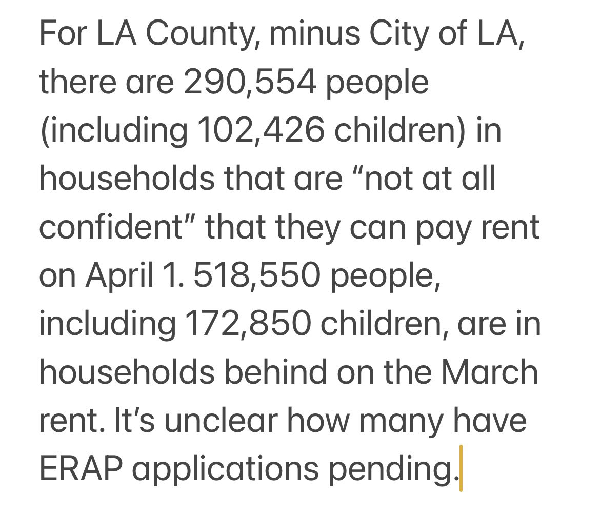 ananyaUCLA's tweet photo. Rent relief was always landlord relief. But now at the behest of the landlord lobby, CA legislators are undermining tenant protections. Prof Gary Blasi @ChallengeIneq warns that UD day is here. He shared his calculations for LA County (minus City of LA) with me &amp; @spiroferrer👇🏽 https://t.co/CIPzwVwoM2