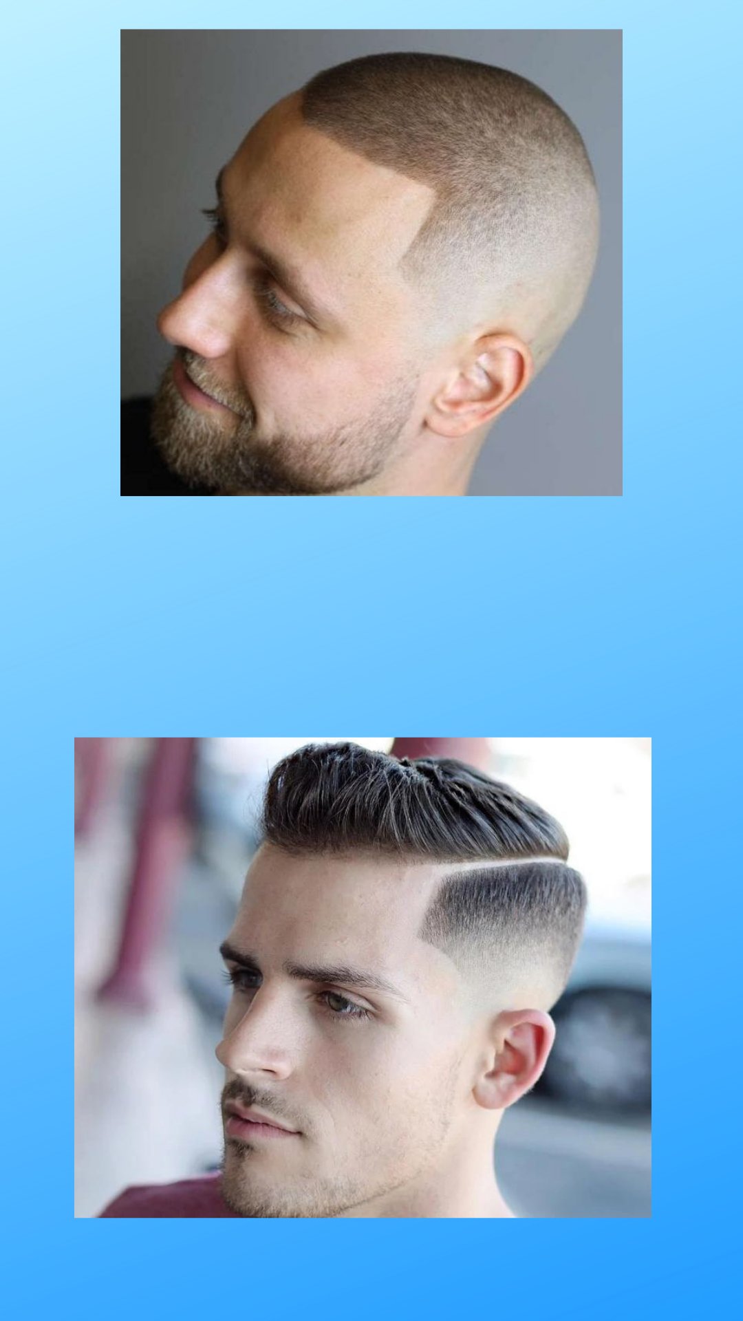 Crew cut store comb over