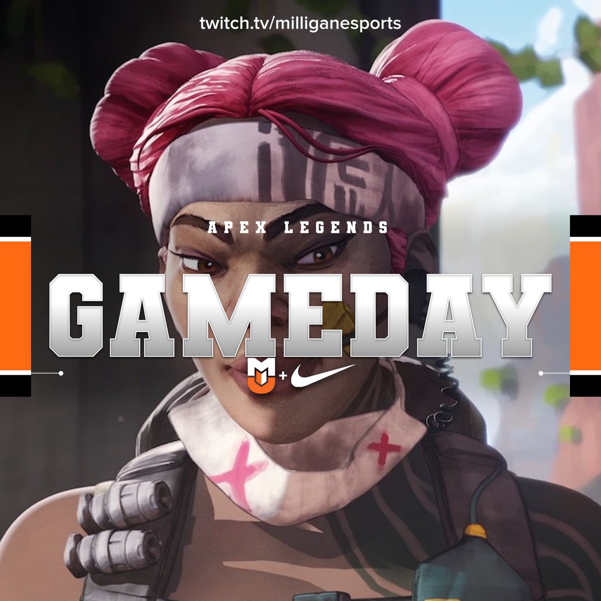 milliganesports's tweet photo. Come watch our APEX LEGENDS Team in Action at https://t.co/xmpONYE6cy #gobuffs https://t.co/kSijUbdx2H