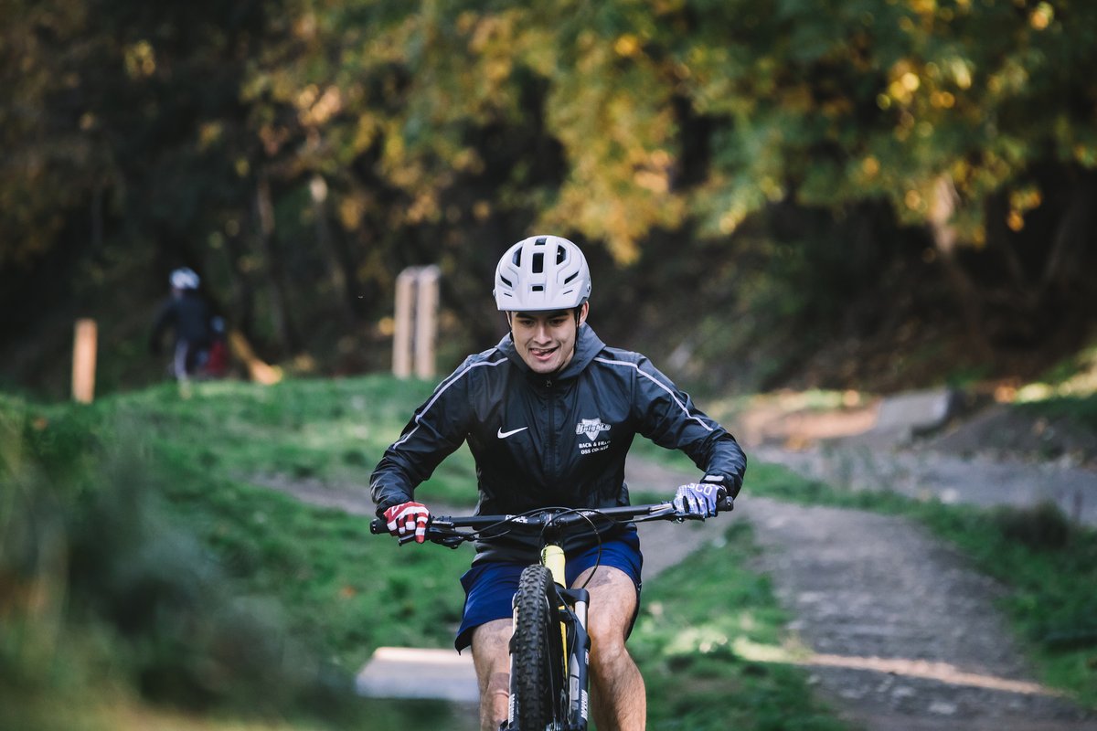 WPUCycling's tweet photo. We're back at it on Friday for our next club ride! We'll meet at 2pm at the AF Gray parking lot and then head over to the Gateway Green bike park. https://t.co/PwXYCyr1FQ