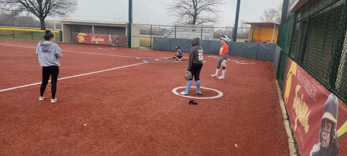 TrinityBlazerSB's tweet photo. We were finally able to get on the field despite a little rain. Go Blazers https://t.co/E8fazBm7VE