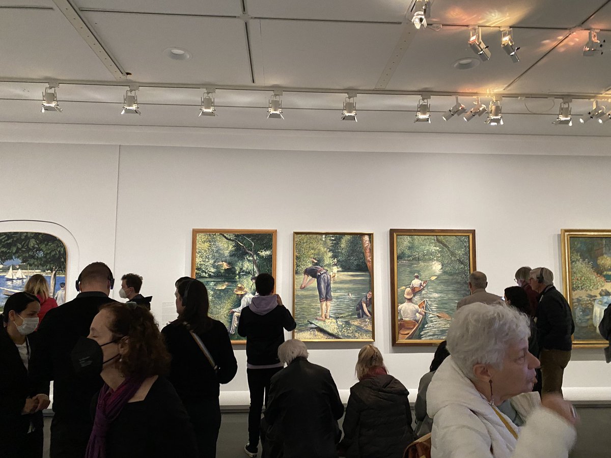 ArielWeilT's tweet photo. Des peintures idiotes, des toiles de saltimbanque, bref une sublime exposition au @MuseeOrangerie avec sa nouvelle directrice tandis que l’ancienne préside désormais le @MuseePicasso. Du monde. Et même un triptyque presque jamais réuni de Caillebotte. Quel bonheur que Paris. https://t.co/rp8776kMgZ
