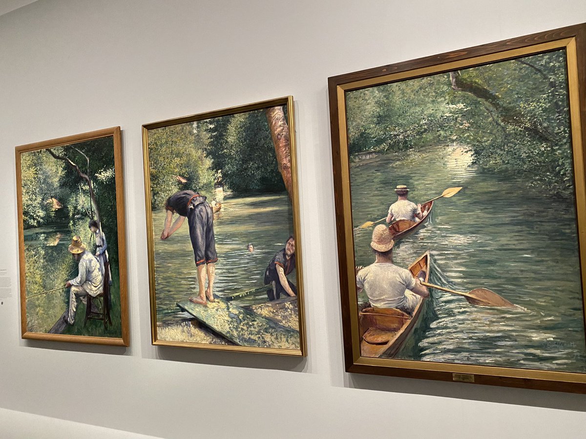 ArielWeilT's tweet photo. Des peintures idiotes, des toiles de saltimbanque, bref une sublime exposition au @MuseeOrangerie avec sa nouvelle directrice tandis que l’ancienne préside désormais le @MuseePicasso. Du monde. Et même un triptyque presque jamais réuni de Caillebotte. Quel bonheur que Paris. https://t.co/rp8776kMgZ