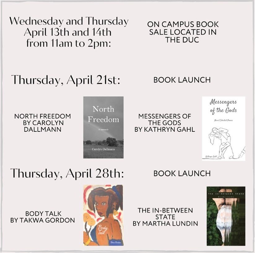 CornerstoneUWSP's tweet photo. Save the date- April is a big month for the Cornerstone Press! 🥳
🔗 All these wonderful books are available for pre-order on our website: https://t.co/6uvrxvun3L
Stay tuned to sign up for our book launches!
#cornerstonepress #booktwt #BookRecommendations #BookLover https://t.co/TPBliFW95W