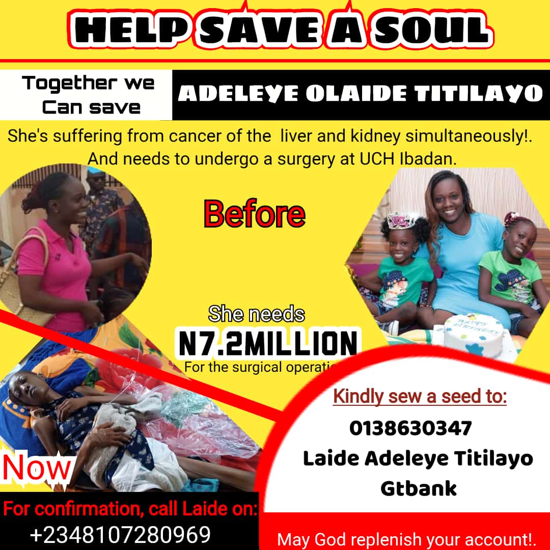 Please, help save a soul. No amount is too small.

<a href="/mrmacaroni/"></a> 
<a href="/davido/">Davido</a> 
*@DONJAZZY