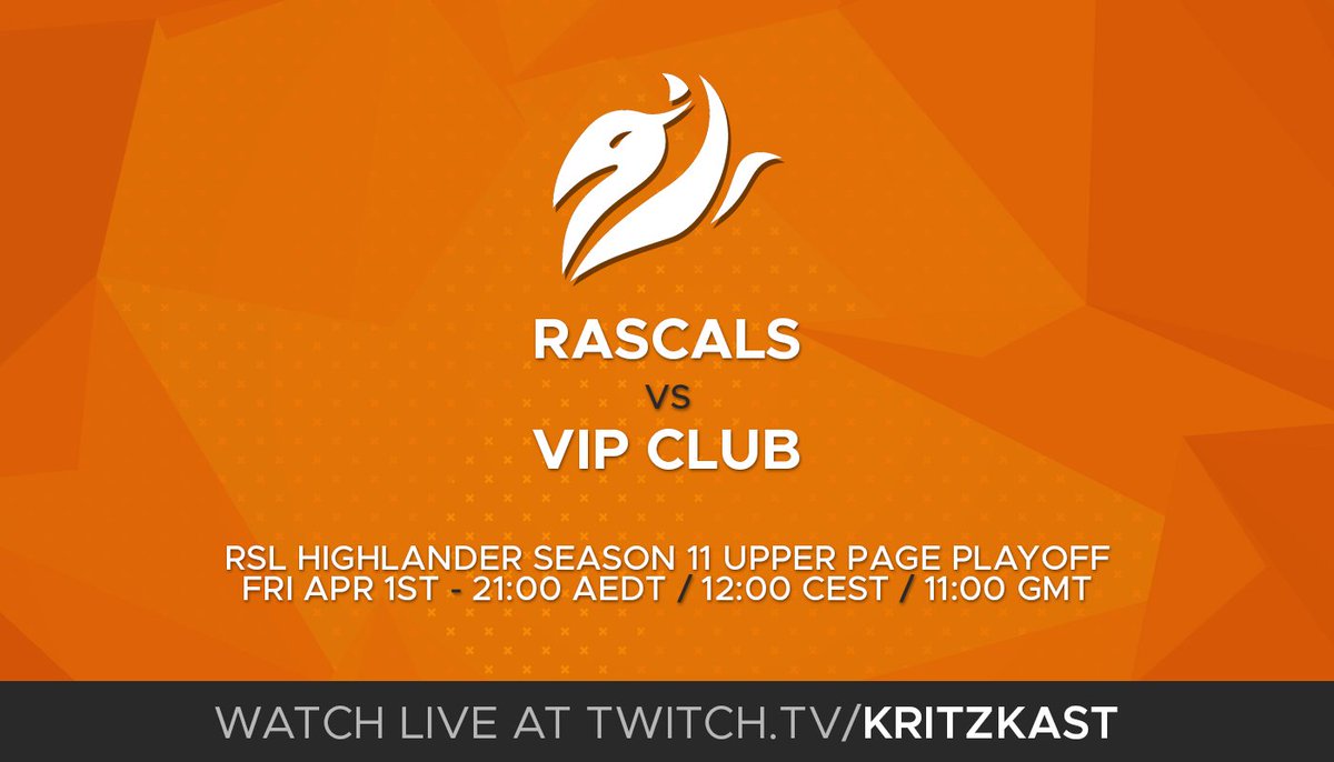 It's playoffs time over in <a href="/RSLTF2/">Respawn League</a> Highlander land, don't know about you, but I'll be there... yeah, same spot, in the comfy chair. Hope to see you there!

🎙️ <a href="/ItsBigMichael/">Michael</a> &amp; <a href="/LuggnutsTF2/">Bromaroy Nutselston</a>
📹 @itscoretf
🗓️ Fri Apr 1st
🕘 21 AEDT | 12 CEST |  11 GMT
📺 twitch.tv/kritzkast
