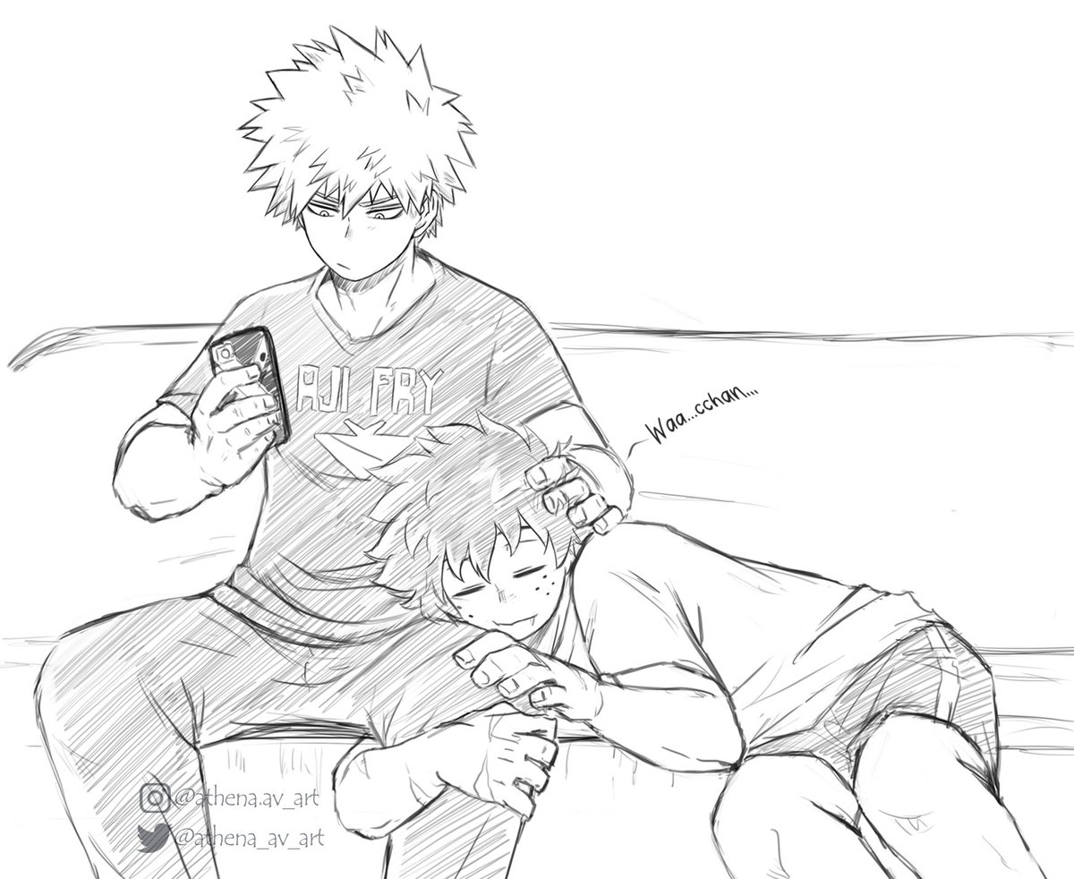 Little comic for today 🥱😴
If i don't draw them sleeping at least once per month, i'm not happy with myself 🙈💚🧡
.
#sketch #bkdk #bakudeku #ktdk #Deku #katsukibakugou #MHA #BNHA 