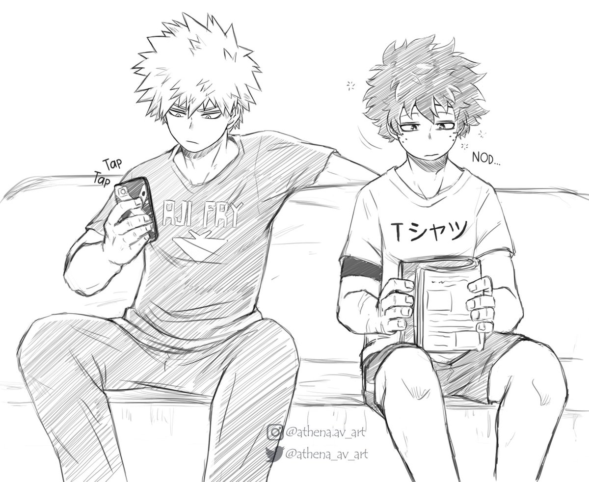 Little comic for today 🥱😴
If i don't draw them sleeping at least once per month, i'm not happy with myself 🙈💚🧡
.
#sketch #bkdk #bakudeku #ktdk #Deku #katsukibakugou #MHA #BNHA 