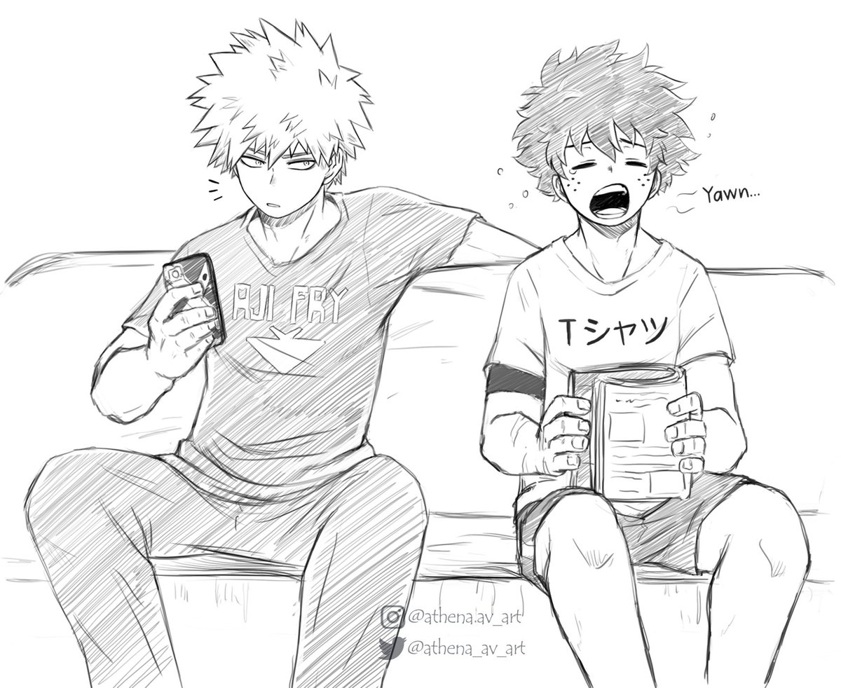 Little comic for today 🥱😴
If i don't draw them sleeping at least once per month, i'm not happy with myself 🙈💚🧡
.
#sketch #bkdk #bakudeku #ktdk #Deku #katsukibakugou #MHA #BNHA 