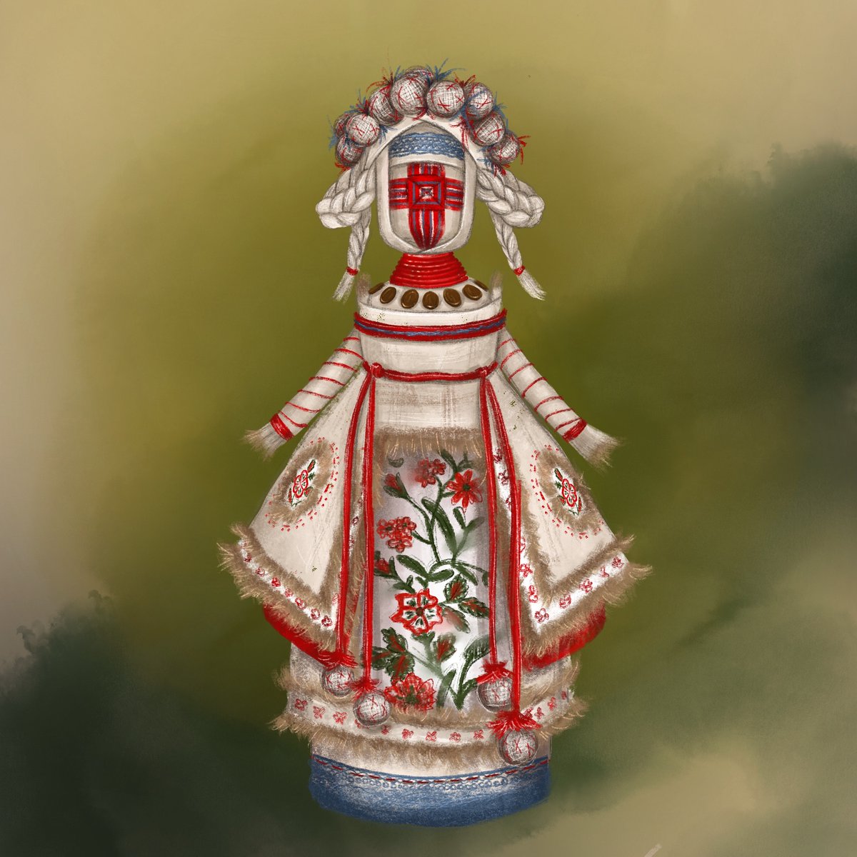 motankanft's tweet photo. This is Pysana, the seventeenth piece of the "THE MOTANKA DOLL" collection.

This motanka is dedicated to Ukrainian ancient custom to paint their houses with traditional patterns !

https://t.co/GET9fDaXa8 

#NFTCommunity #NFTUkraine #WomenInNFTs https://t.co/x8C81eK2VK