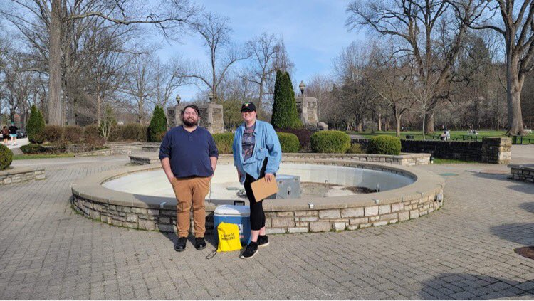 TheCenterWV's tweet photo. Today is “Take a walk in the park day” so Marc and Dessa went to distribute narcan in the park while Allison and Olly made a picnic for our clients at the center! It’s been a beautiful day! https://t.co/u801i8K734