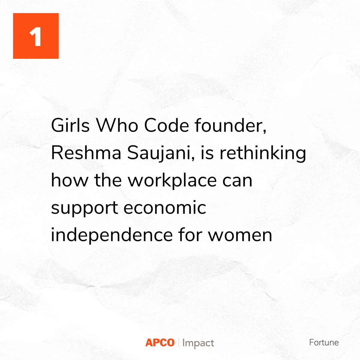 apcoimpact's tweet photo. Our #ImpactWeekly picked up a number of conversations around women in the workplace. You’ll see stories from @reshmasaujani, @HarvardBiz and an #EqualPayDay report from @JustCapital.
Stay up-to-date with our Impact Weekly newsletter ⬇️
https://t.co/EVKfpNyaQ1 https://t.co/7FTdqFHyKX