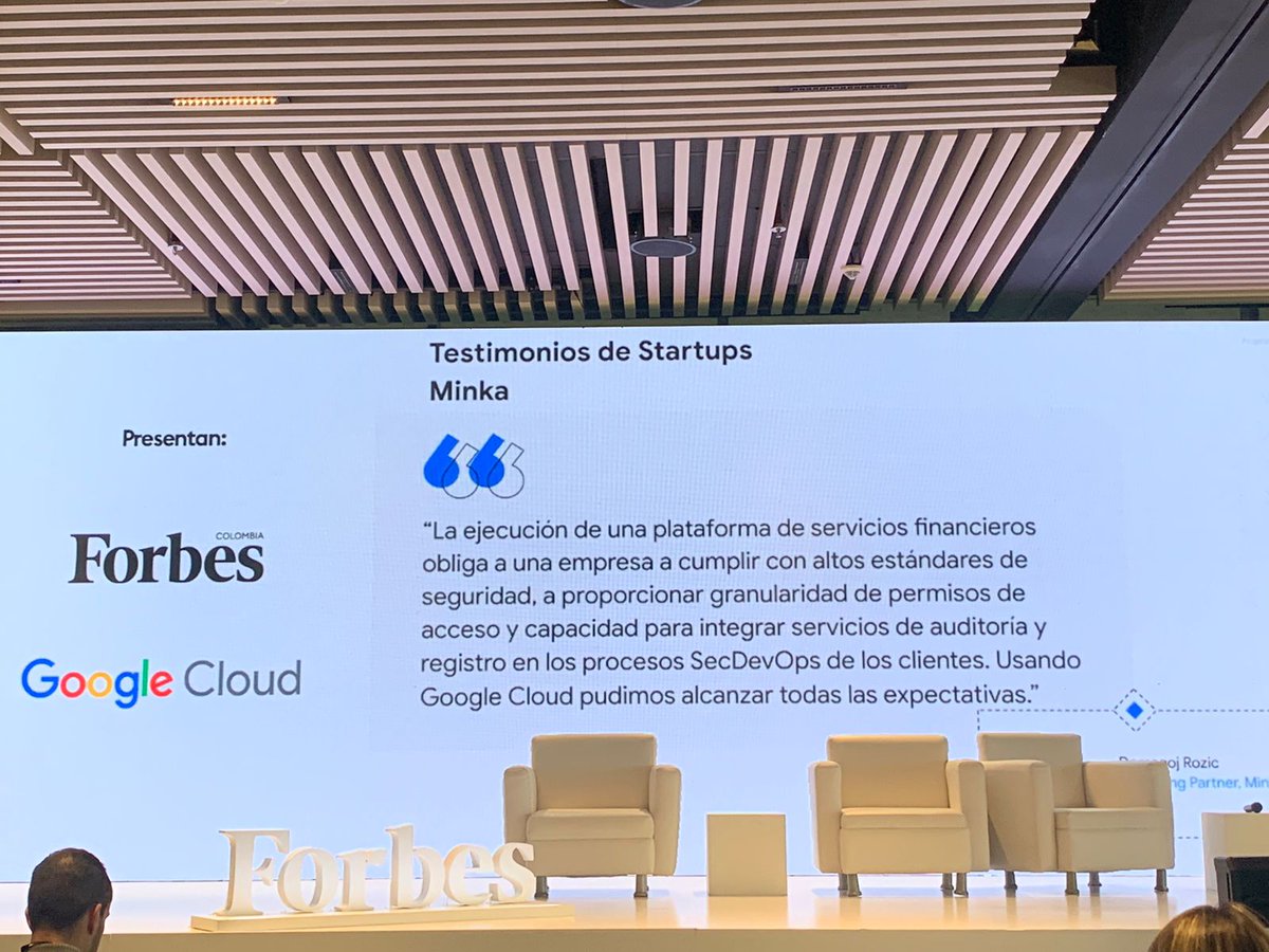 colombiafintech's tweet photo. Estuvimos presentes en las #30PromesasForbes junto a nuestro Director de Operaciones💃🏻🙅🏻‍♀️ Acompañando a también a uno de nuestros #CFMembers @IncMinka🔥¡Gracias por la invitación @forbescolombia! 🚀 Nos encanta ver esta cantidad de #Startups que van para arriba👏🏼🕺🏻 https://t.co/0ATyPoaF1m
