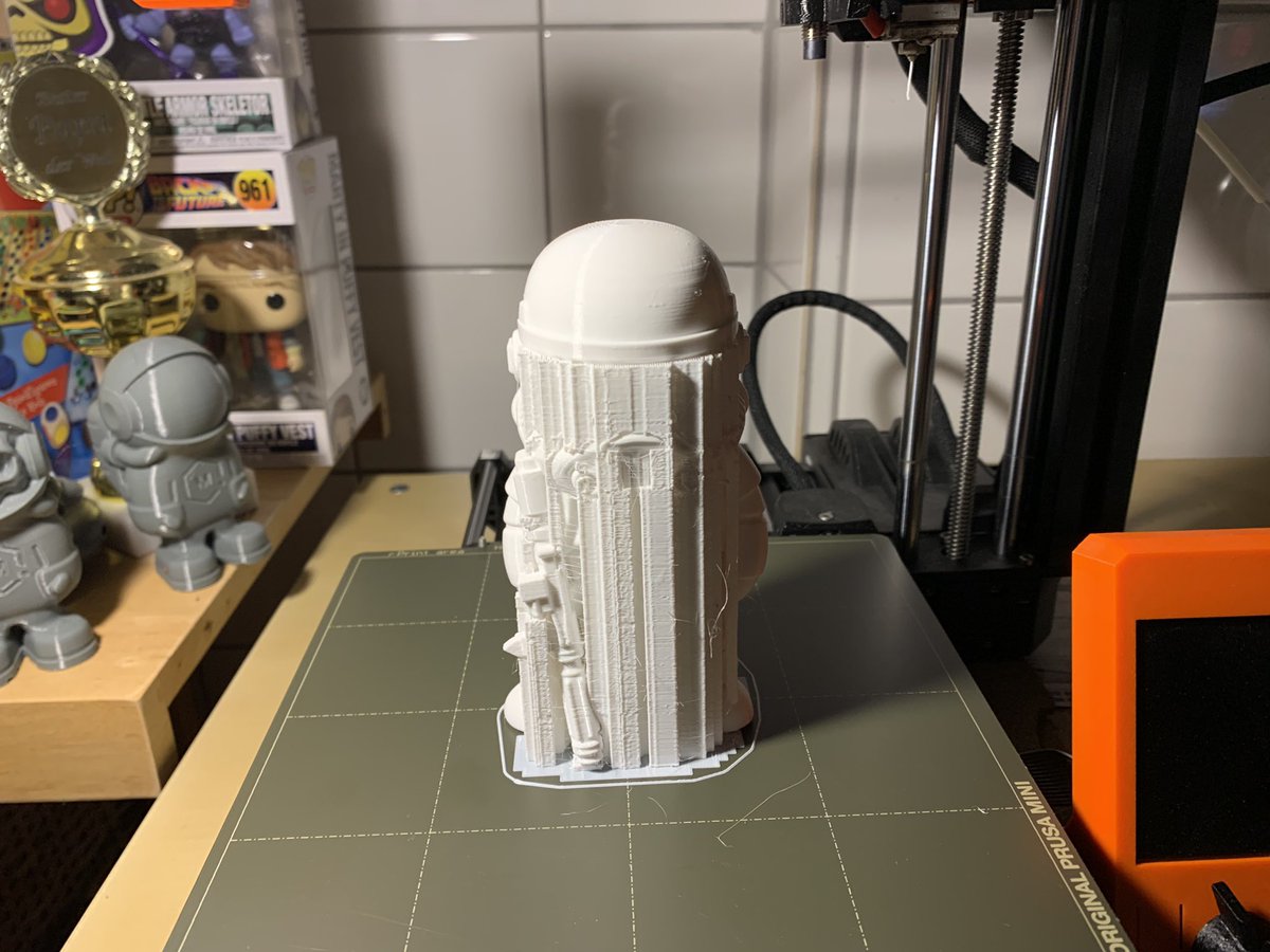 punker76's tweet photo. #Stormtrooper from @wekster2507 printed with #Fillamentum white #PLA on #Prusa #MiniPlus wirh #Bondtech extruder ❤️👏🤘 @Fillamentum @Prusa3D @BondtechAB https://t.co/O3qOXVP27i