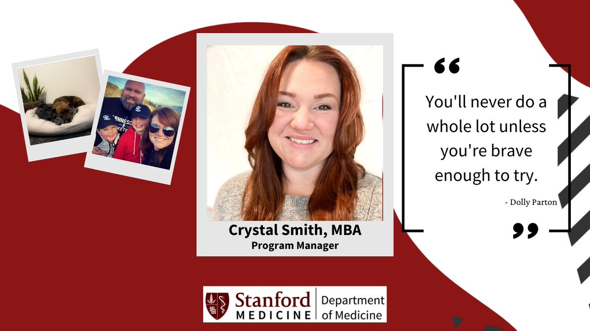 Happy Women's History Month - S/O to our Program Manager, Crystal Smith! #stanford #stanfordCSI #stanfordmedicine #stanforddeptmed 
<a href="/StanfordMed/">Stanford Medicine</a>