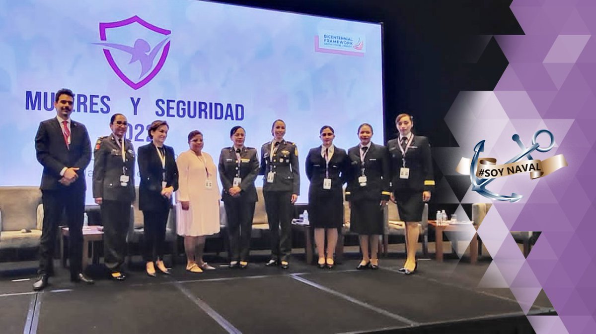 SEMAR_mx's tweet photo. #Entérate
En el marco del Acuerdo Bicentenario entre los Gobiernos de México y Estados Unidos, personal naval de la @SEMAR_mx, participó en la “Primera Conferencia Nacional de Mujeres y Seguridad 2022”.
#OrgulloSEMAR
#MesDeLaMujer https://t.co/BQfLABJ1rD