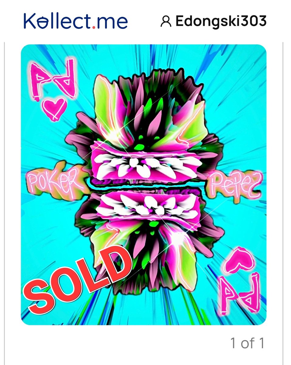 Edison303808909's tweet photo. Lol you guys surprised me! Thanks a bunch! Sold for 10K $CKB! 
Ka-Ching! 😆 Truly appreciated...🥲
@PokerPepes #NervosNetwork 
#kollectNFT #CKBArmy https://t.co/gqBjBjxlxU