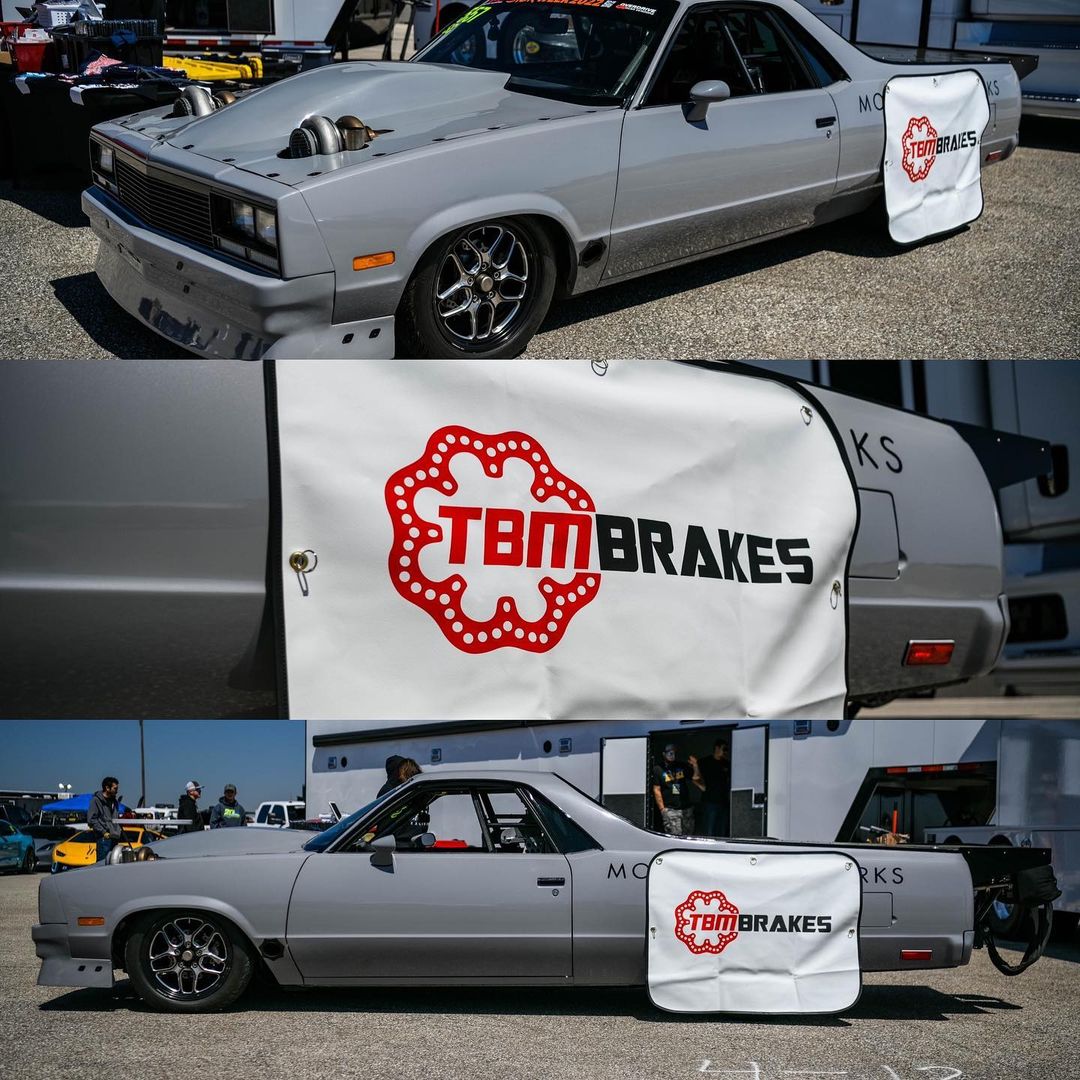 motionraceworks's tweet photo. The ole Elco was looking real good at @tx2k rocking some fresh @tbmbrakes tire covers! These are currently available on the TBM website! Be sure to keep an eye out as we are coming out with a new American Flag TBM tire cover! #motionraceworks #tbmbrakes https://t.co/Yxj6orWLEj