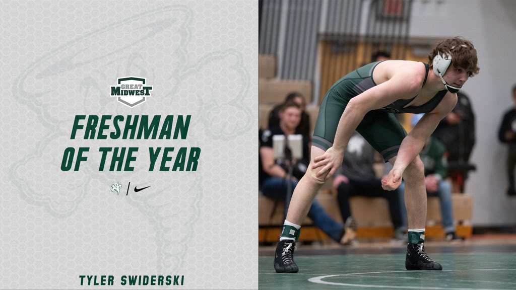 Tyler Swiderski has won G-MAC Freshman of the Year! 🏆

Congratulations, Tyler! #RageOn! 🌩
