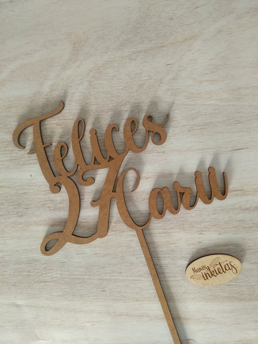ManosInkietas's tweet photo. ¡Buenas noches, inKietos!
.
.
.
Toppers de MDF, metacrilato o cartulina. Para tu tarta, para tus arreglos florales, para complementar tus obsequios. Los tienes en Manos inKietas: diseñamos y creamos para ti.
.
.
.
#corteláser #grabadoláser #regalos #regalospersonalizados #topper https://t.co/5nVZ1UpqIq