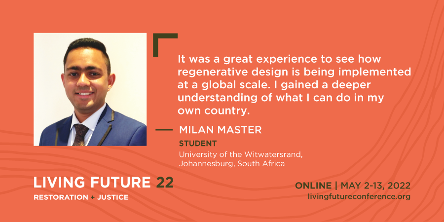 Living_Future's tweet photo. #LivingFuture2022 offers ten days of inspiration in the transformative work of the global #RegenerativeBuilding community. Join us online May 2 - 13, 2022! https://t.co/jsOLKqNyze
#ClimateJustice #EcologicalRestoration #GreenBuildings #LivingFuture #LivingBuildings https://t.co/TLObu1AHXo