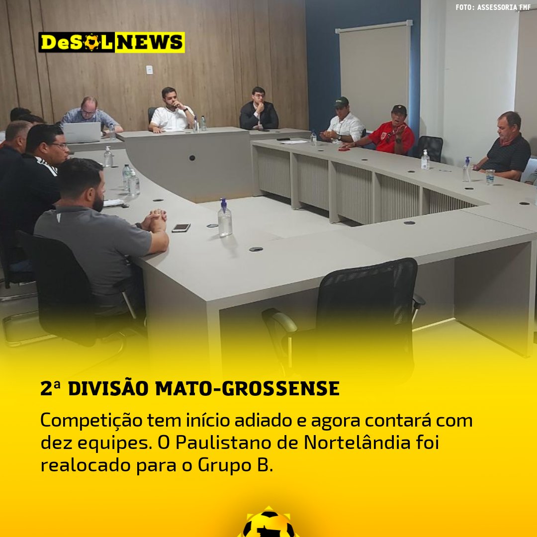 DeSolmt's tweet photo. A FMF juntamente com os representantes dos dez clubes participantes da "Segundona" definiram uma nova data de abertura e uma mudança dos grupos.

Competição tem início marcado para o dia 24/04, e o Paulistano migrou para o grupo B. https://t.co/HUMYG94qv8